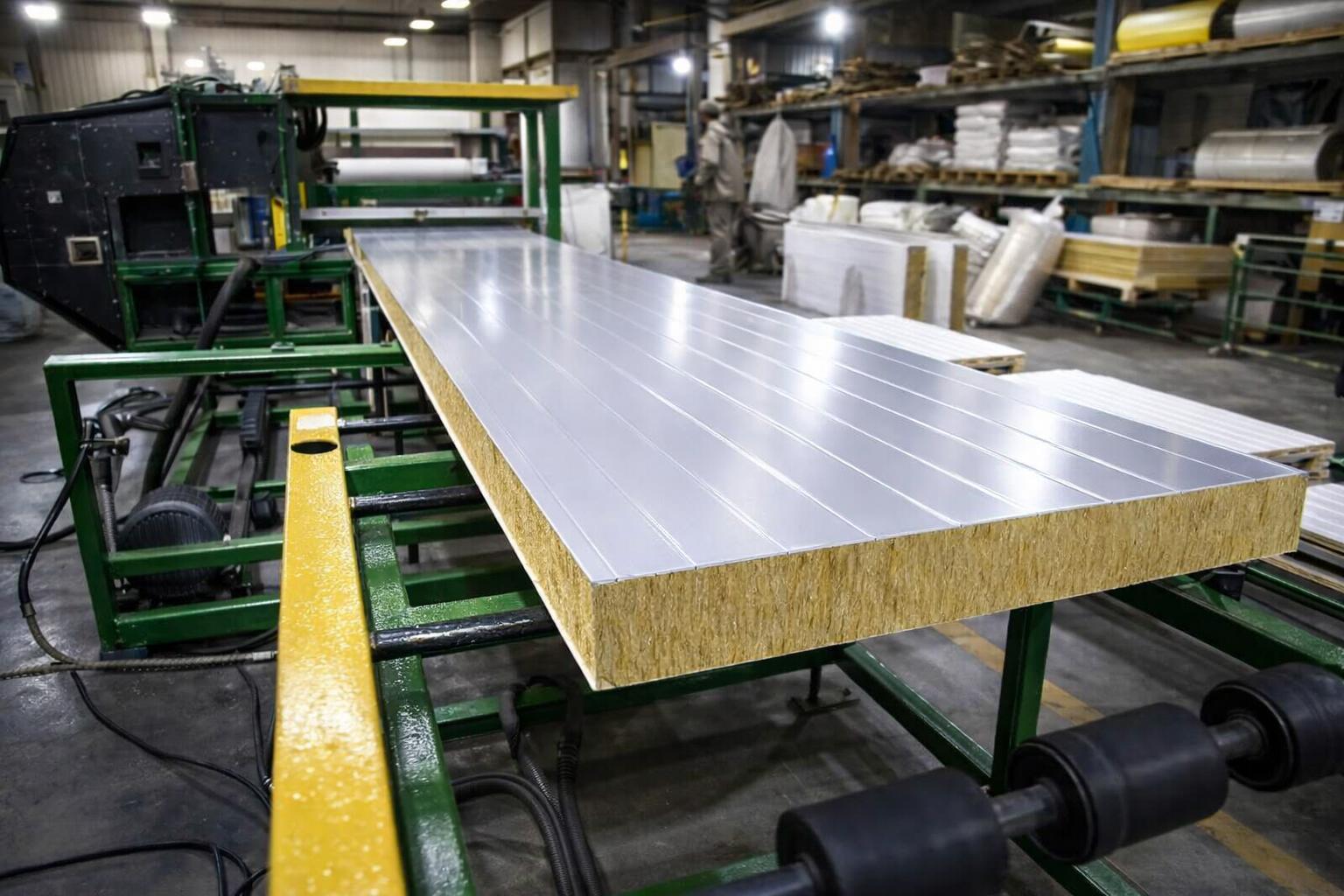 Производство сэндвич-панелей без замков